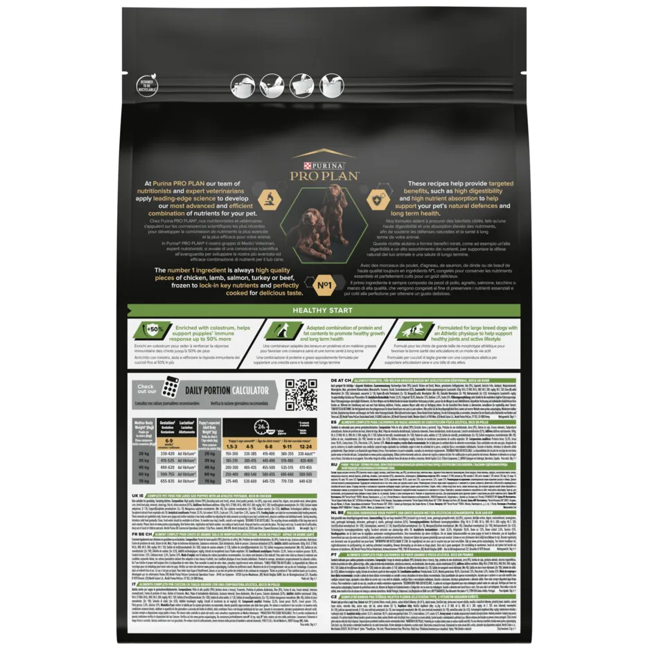 Pro Plan Hondenvoer Droog Puppy Large Athletic Healthy Start Kip 3 kg, foto 4