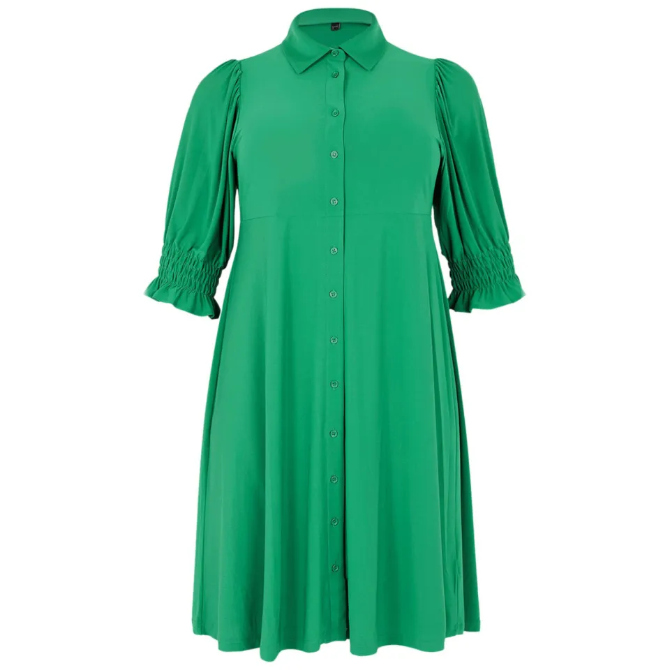 Yoek DOLCE blousejurk groen, foto 3