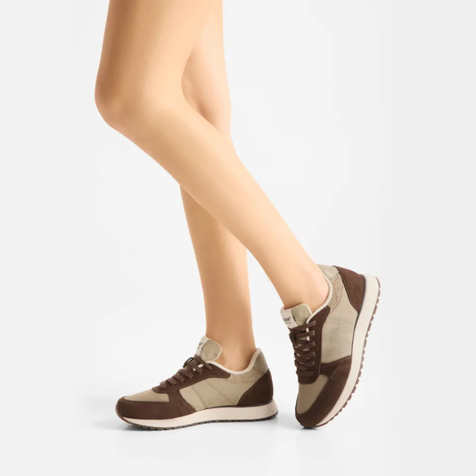 Woden Ronja leren sneakers bruin, foto 6
