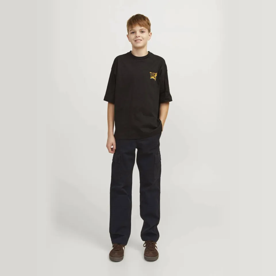 Jack & Jones loose fit gebreide cargobroek zwart, foto 5