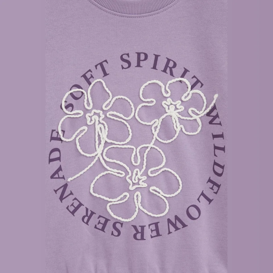 WE Fashion sweater met backprint - lila, foto 6