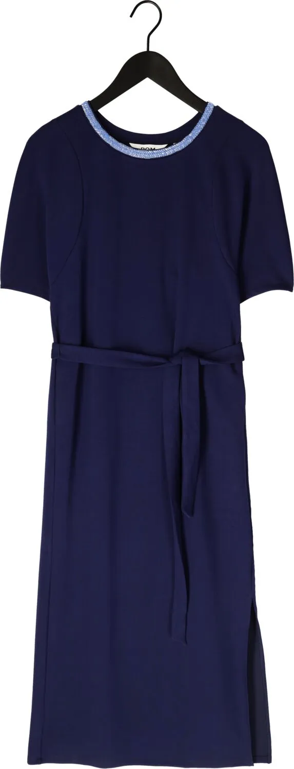POM Amsterdam Macy midi jurk donkerblauw, foto 2