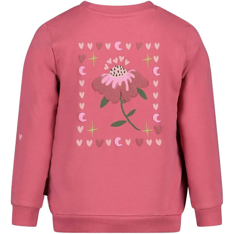 Jubel oversized sweater Moon Flowers roze, foto 5