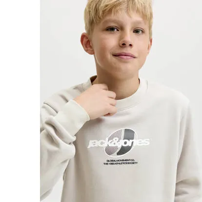 Jack & Jones JUNIOR sweater met logo - zand, foto 5