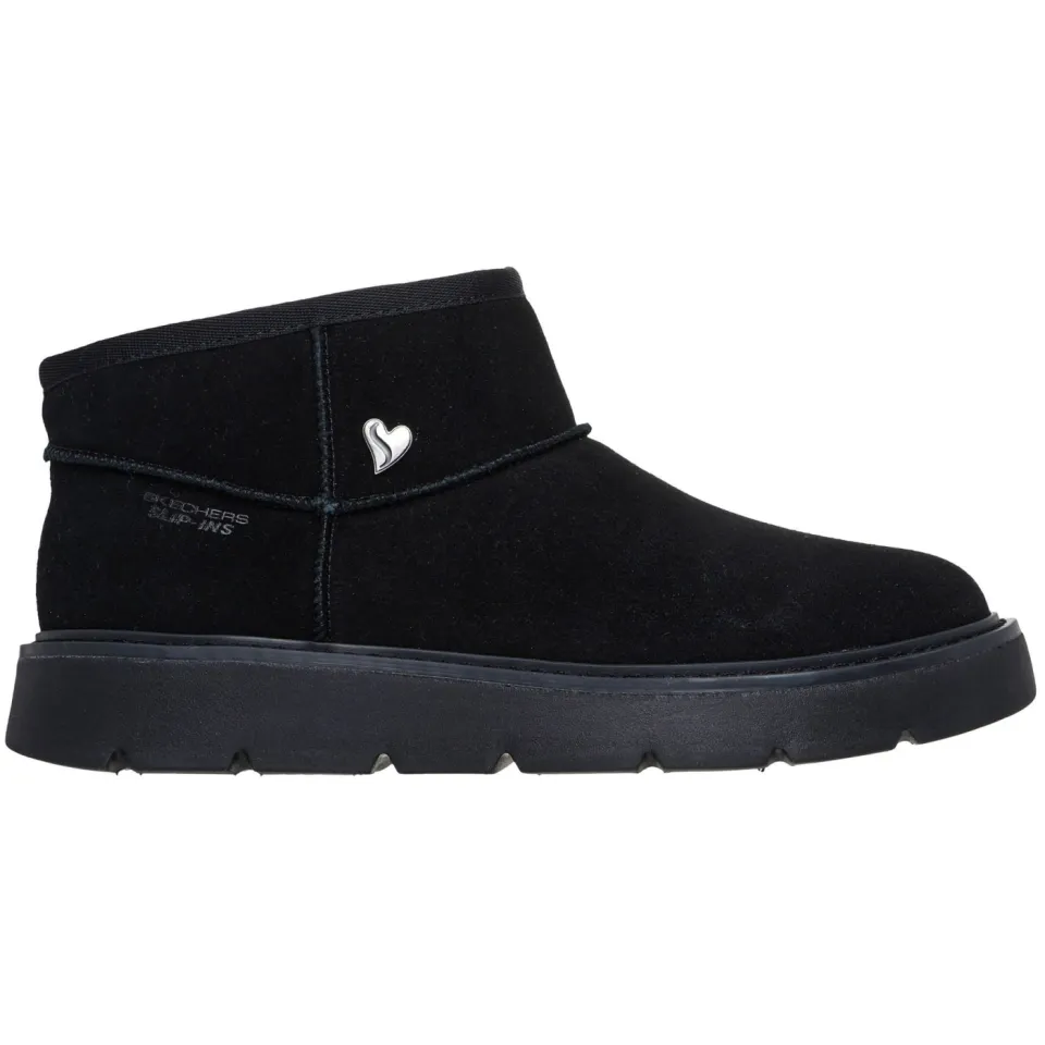 Skechers Slip-Ins Keep Street Cozy Mini enkellaarsjes zwart, foto 3