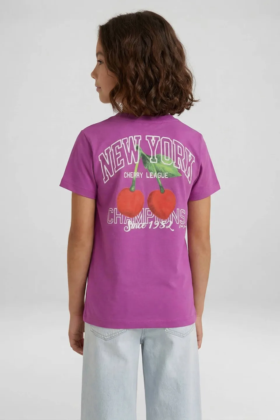 Cars T-shirt met backprint paars