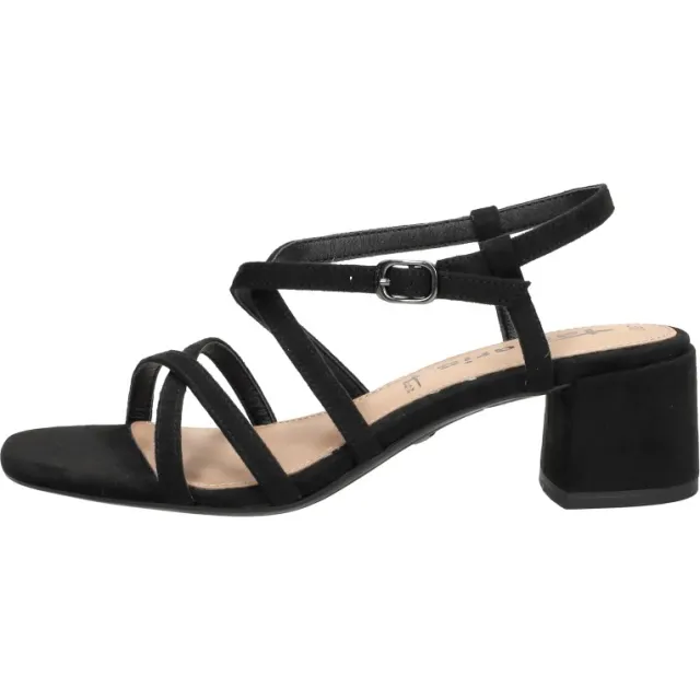 Tamaris sandalen met blokhak zwart, foto 2