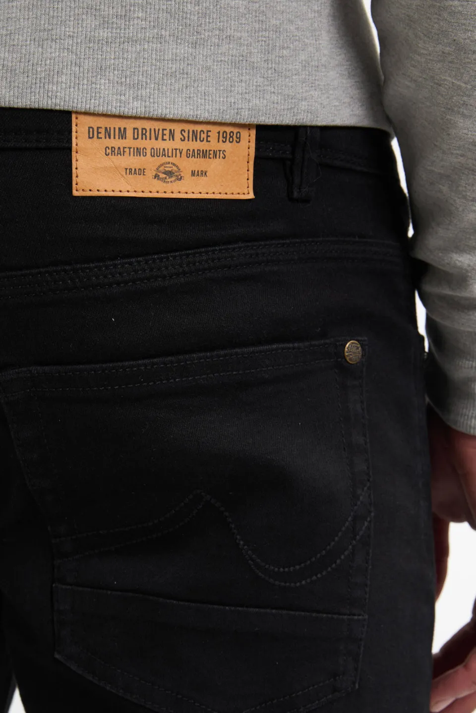Petrol Industries slim fit jeans SEAHAM met riem zwart, foto 8