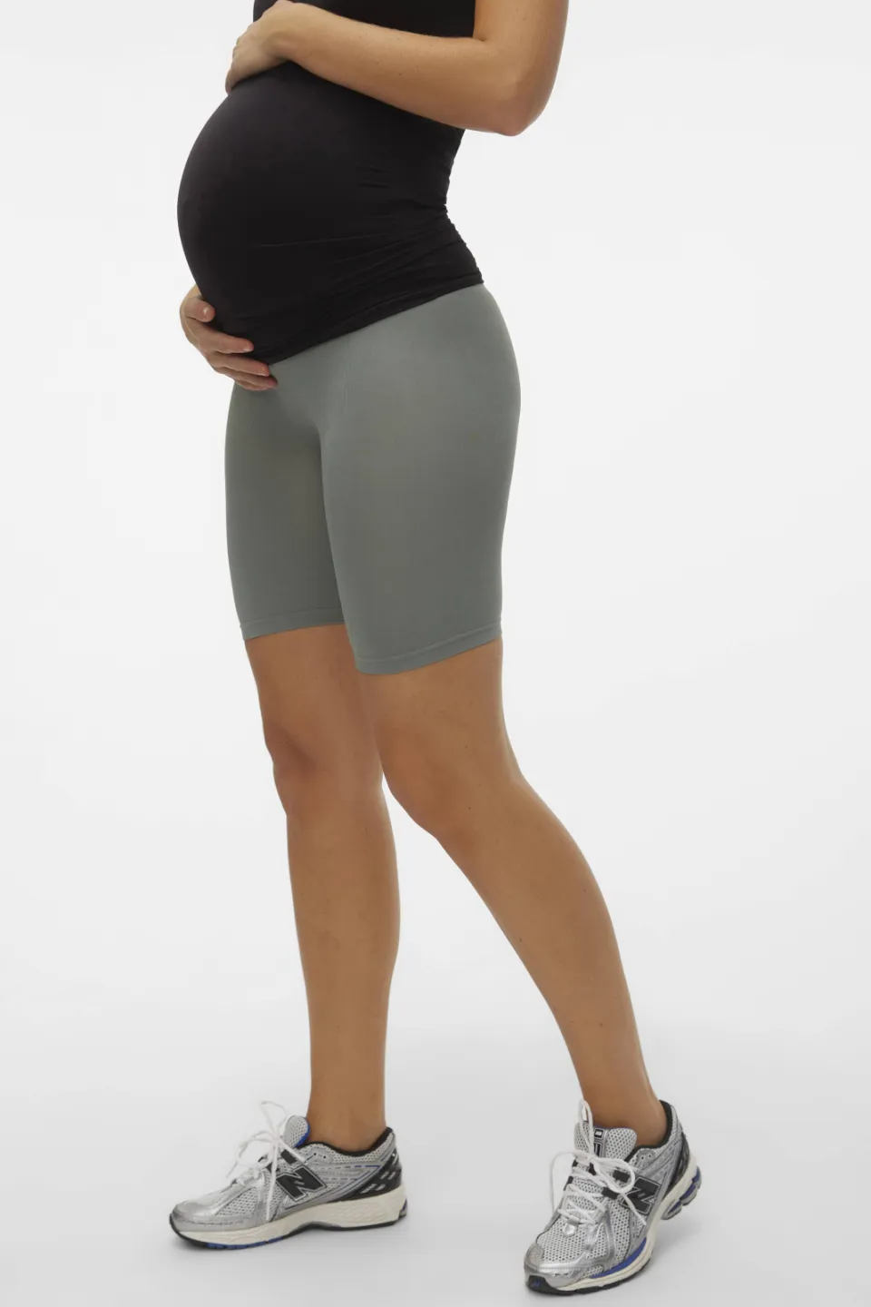 Mamalicious zwangerschaps bikershort groen, foto 5