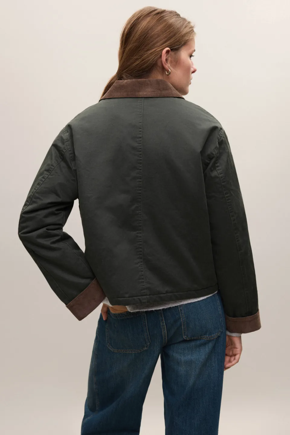 Mango Teen katoenen tussenparka groen, foto 7