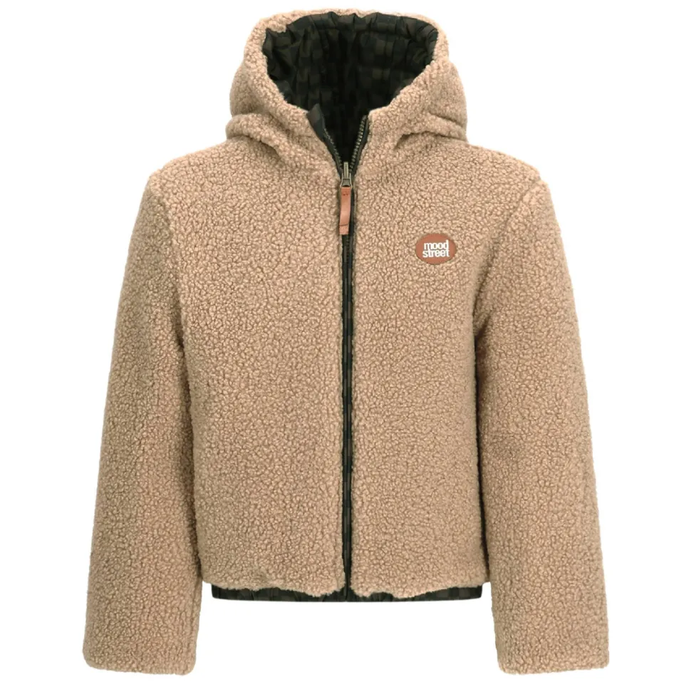 Moodstreet Jackie omkeerbare winterjas bruin, foto 5