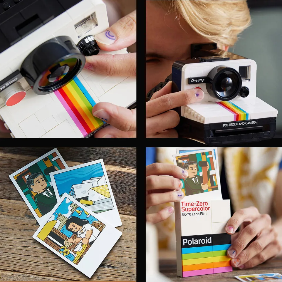 Lego IDEAS Ideas Polaroid OneStep SX-70 camera Vintage Bouwpakket voor Volwassenen 21345, foto 4