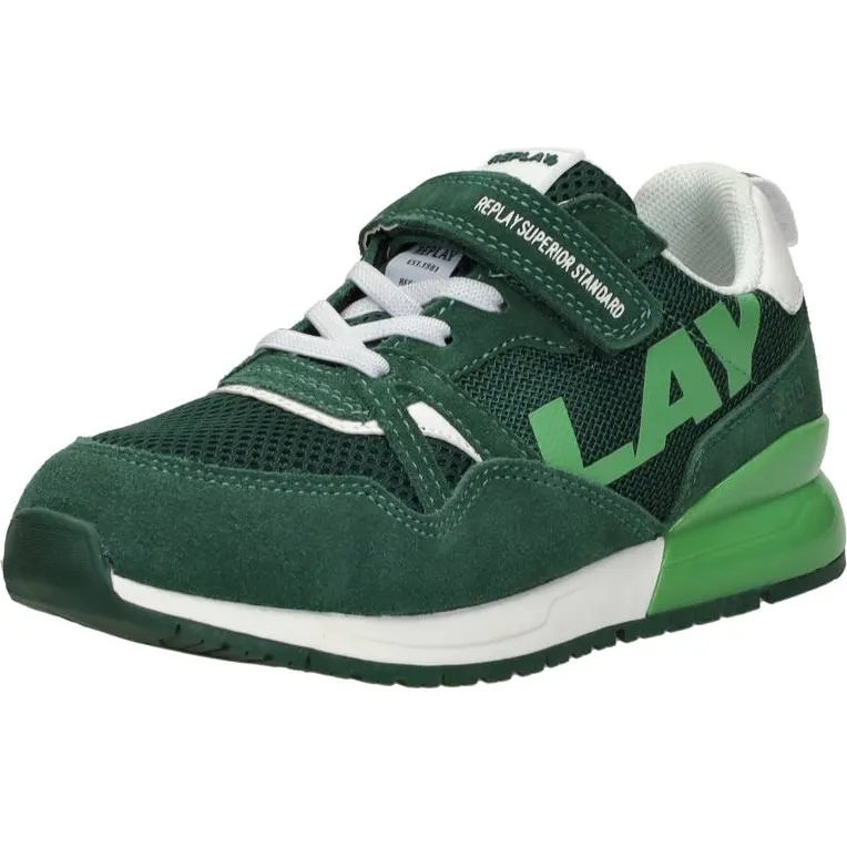 Replay Shoot JR8 lage sneakers groen, foto 3