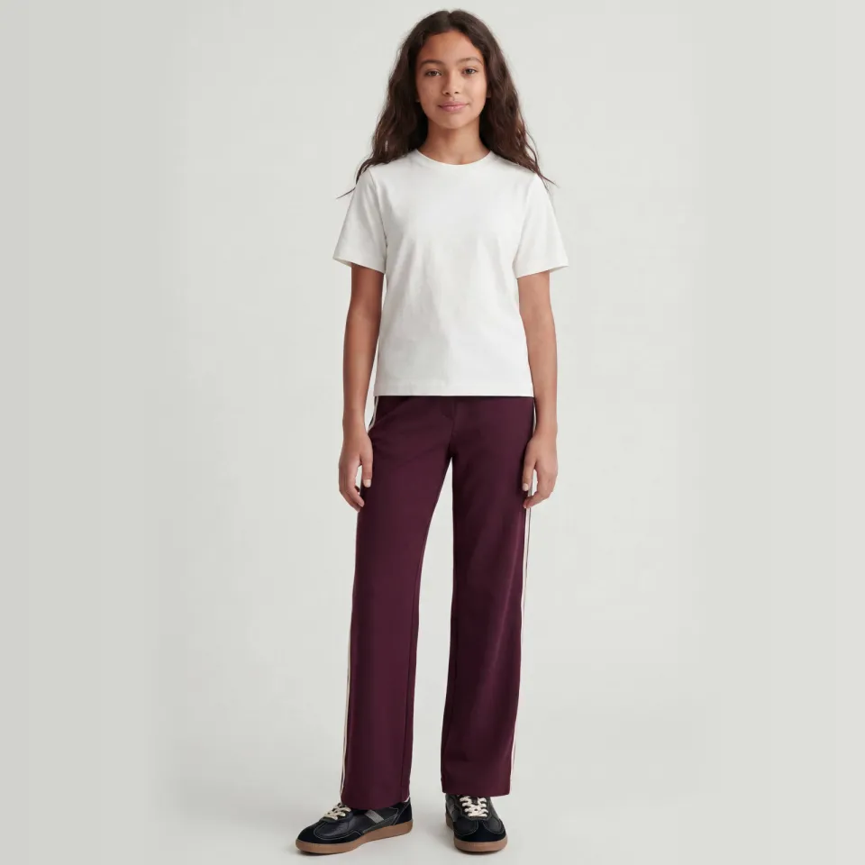 JJXX GIRL loose fit casual broek donkerrood