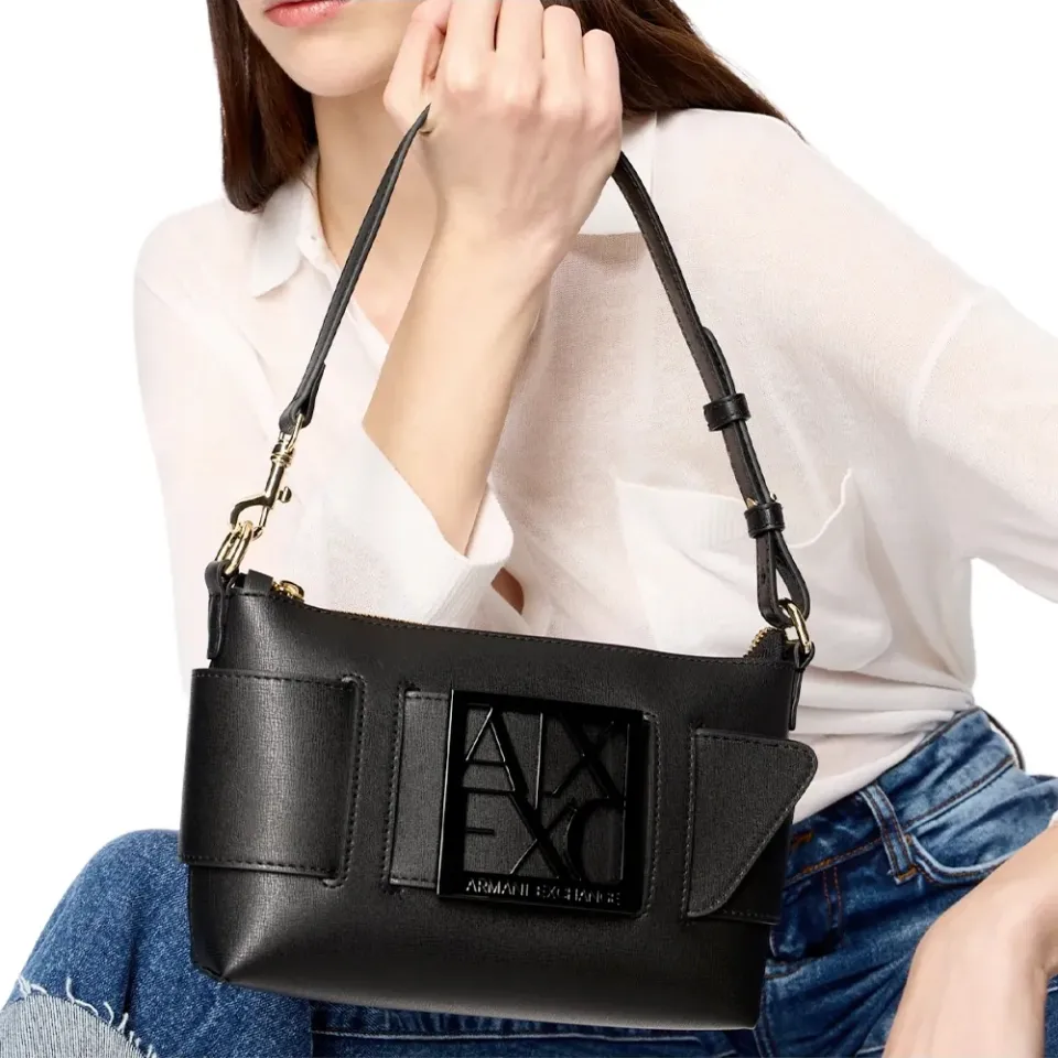 Armani Exchange Basic handtassen voor dames zwart, foto 2