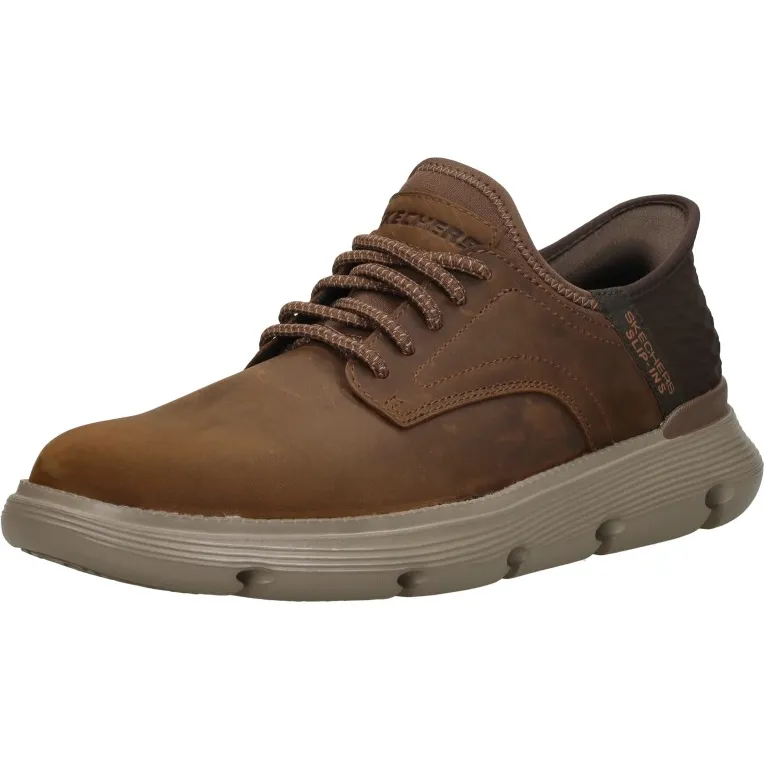 Skechers Garza-Gervin instappers donkerbruin, foto 3