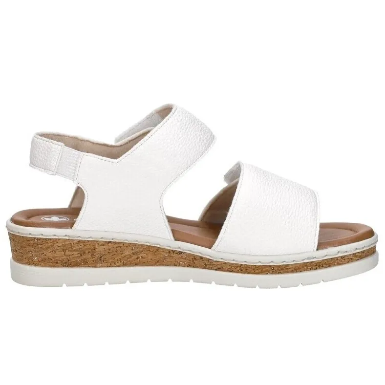 Rieker sandalen plat wit