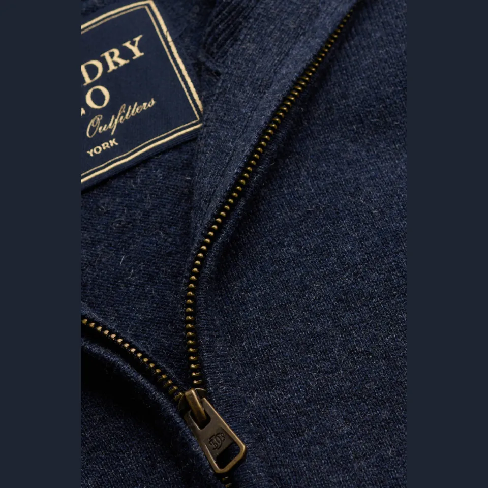 Superdry wollen regular fit gebreide trui - donkerblauw, foto 6