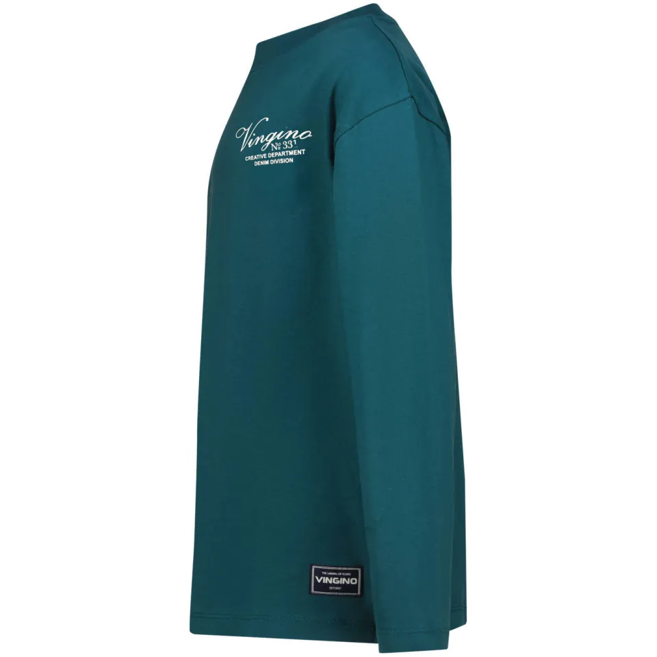 Vingino longsleeve met logo donkergroen, foto 3