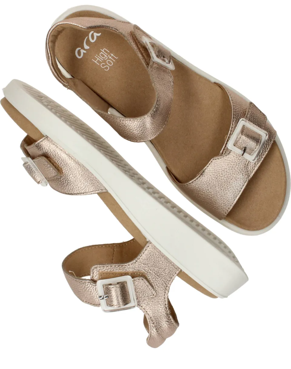 Ara Madeira-S Sandalen Dames Goud, foto 4
