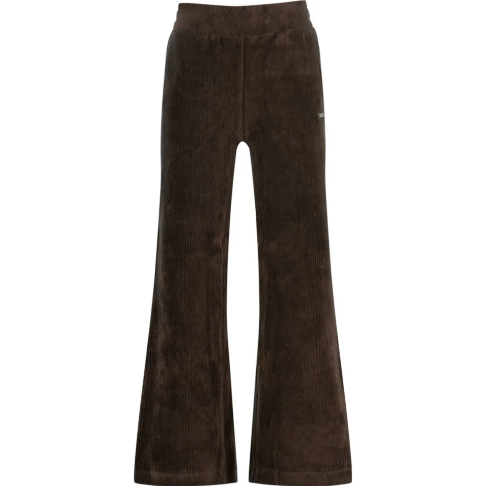 Raizzed Pemie wide leg flared broek donkerbruin, foto 2