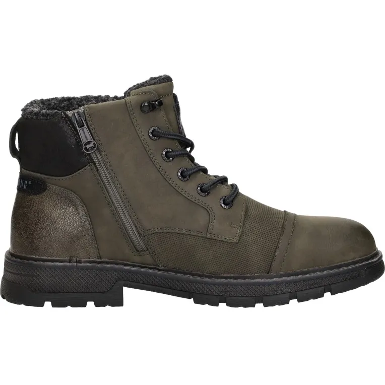 Mustang Veterschoenen Hoog Khaki
