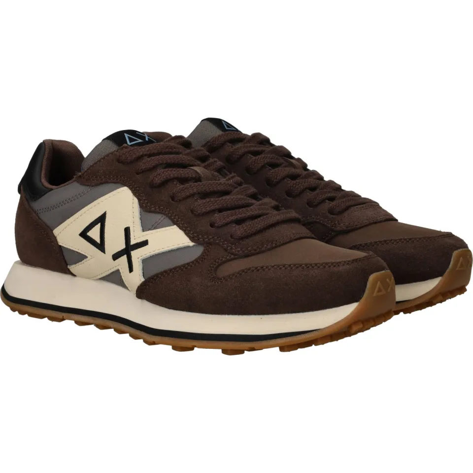 Sun68 Jaki 2.0 Bicolor sneaker bruin, foto 2