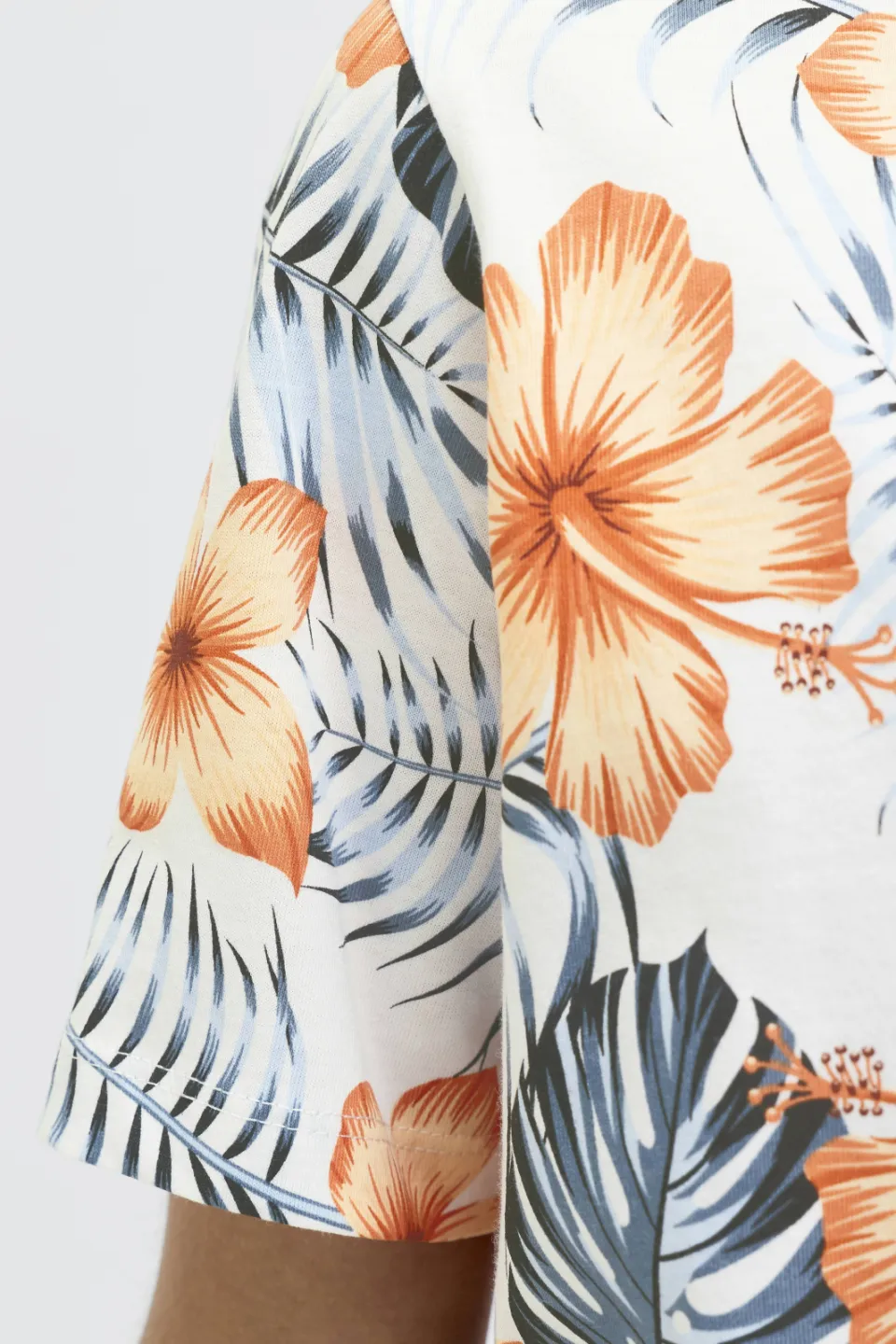 JJ Rebel T-shirt wit met bloemenprint, foto 6
