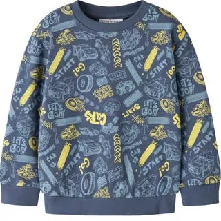 NAME IT MINI sweater Blauw All over print