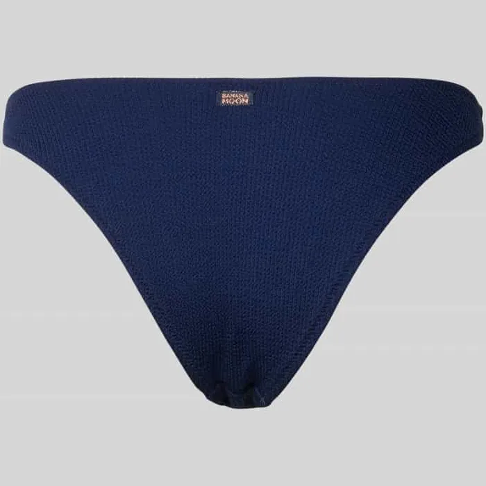 Banana Moon Bikinislip met labeldetail, model 'NAIDA' donkerblauw, foto 3