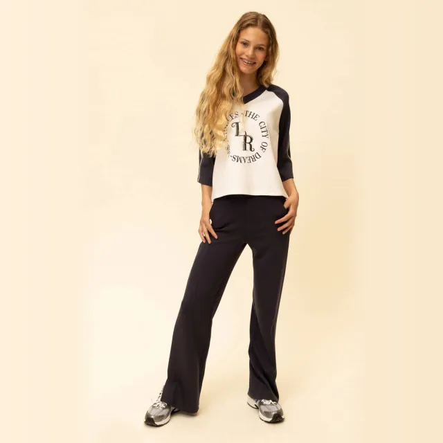 LOOXS 10sixteen straight casual broek antraciet
