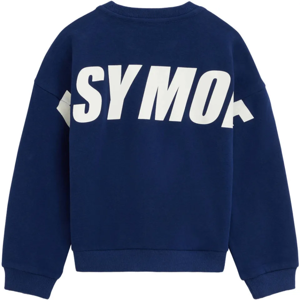 WE Fashion Blue Ridge sweater met backprint - donkerblauw, foto 4