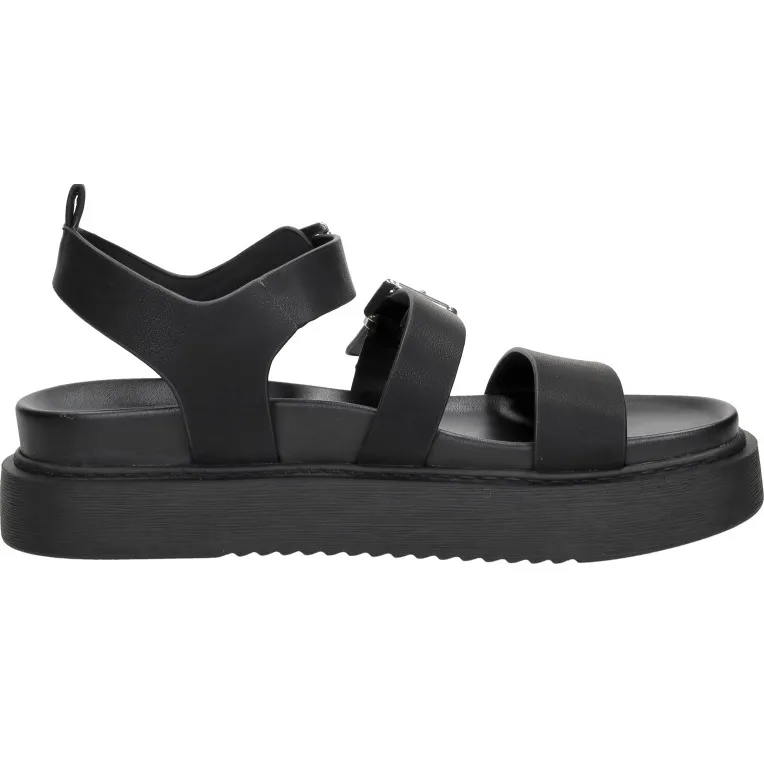 Tamaris sandalen plat zwart
