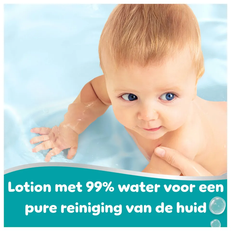 Pampers 99% Water billendoekjes - 15 x 60 doekjes, foto 3