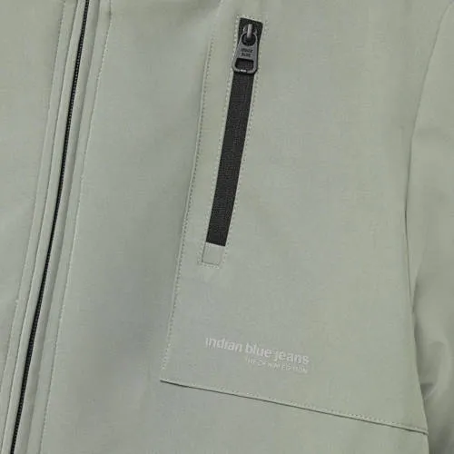Indian Blue Jeans softshell jas zachtgroen, foto 7