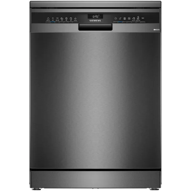 Siemens SN23EC03ME vrijstaande vaatwasser zwart Black Inox
