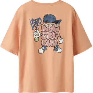 NAME IT T-shirt met print oranje, foto 3