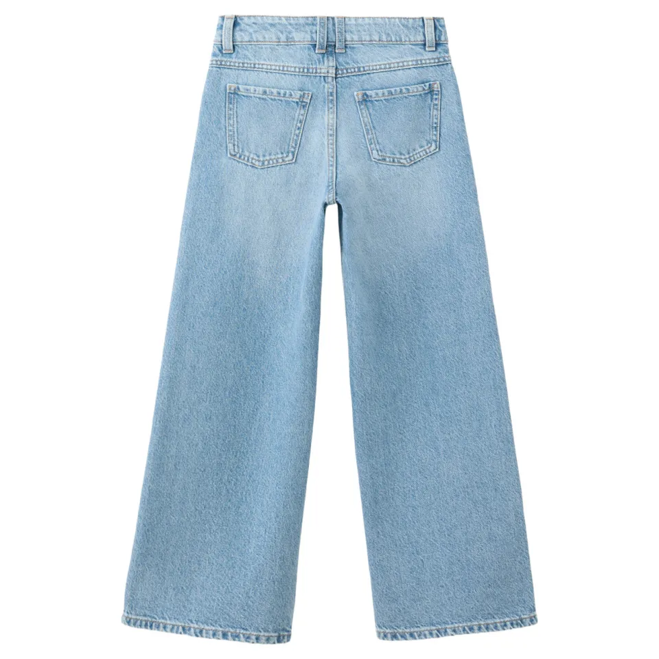 Mango Kids wide leg jeans - lichtblauw, foto 2