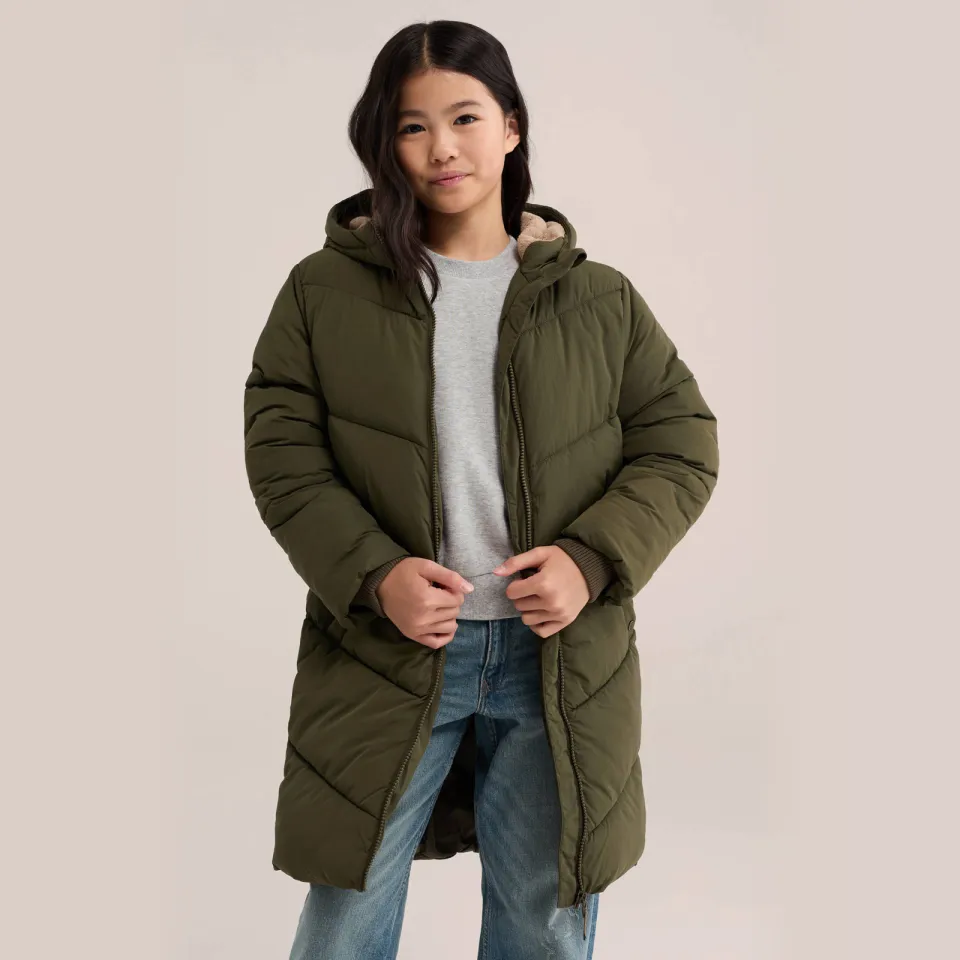 WE Fashion winterjas kaki Khaki