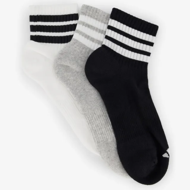 Adidas 3 Adidas unisex sokken wit zwart Grijs