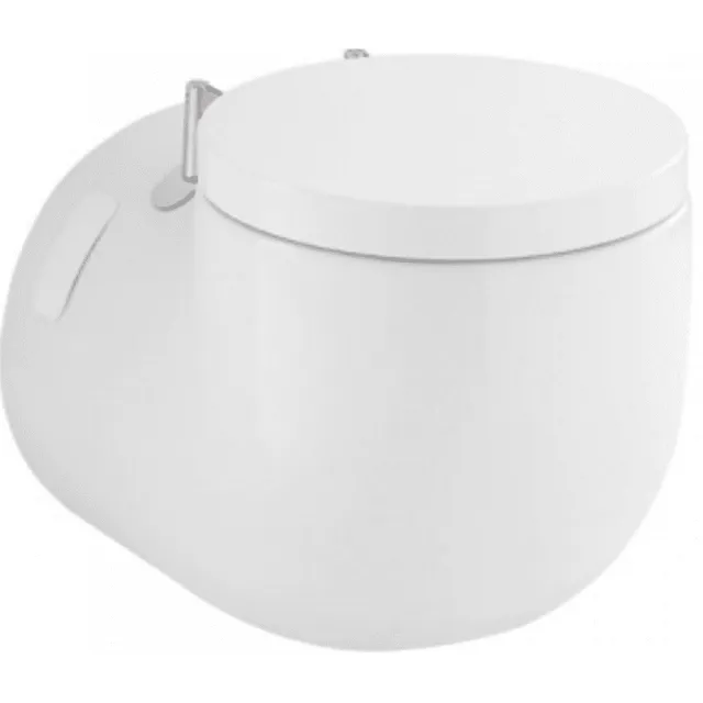 Sanindusa Wandtoilet Sanindusa WCA Rond Keramiek met Zitting Wit