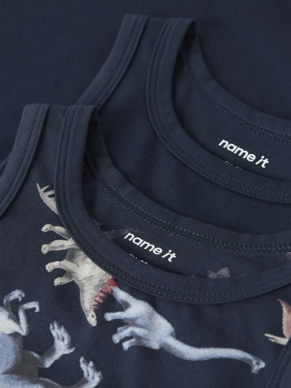 NAME IT Mini hemd met print donkerblauw set van 2, foto 5