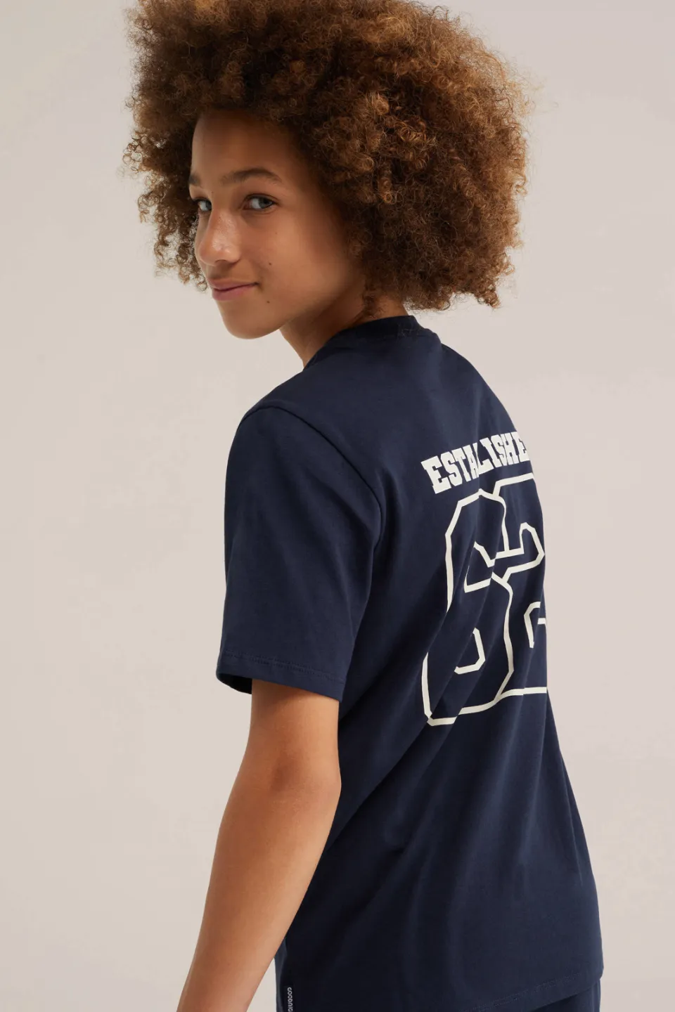 WE Fashion pyjama met backprint marineblauw, foto 4