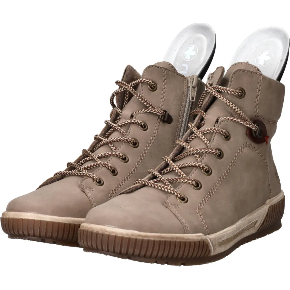 Rieker hoge veterboots beige, foto 6