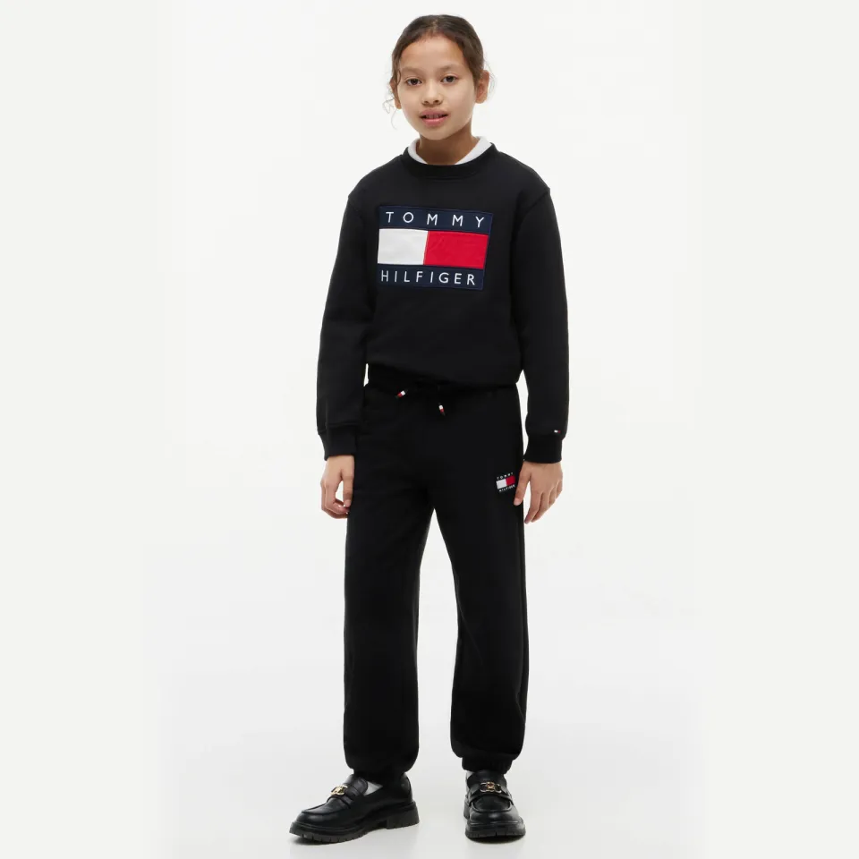 Tommy Hilfiger HERITAGE FLAG joggingbroek zwart