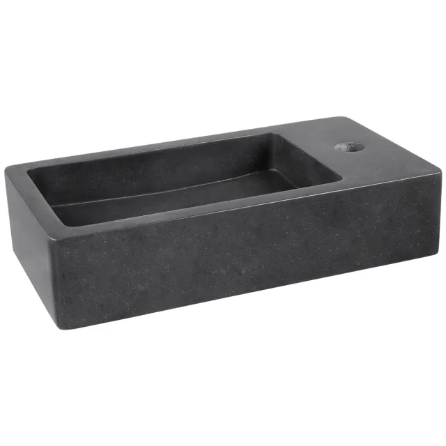 Differnz Fontein Differnz Hura I 40x22 cm Basaltsteen Bombai Black Zwart