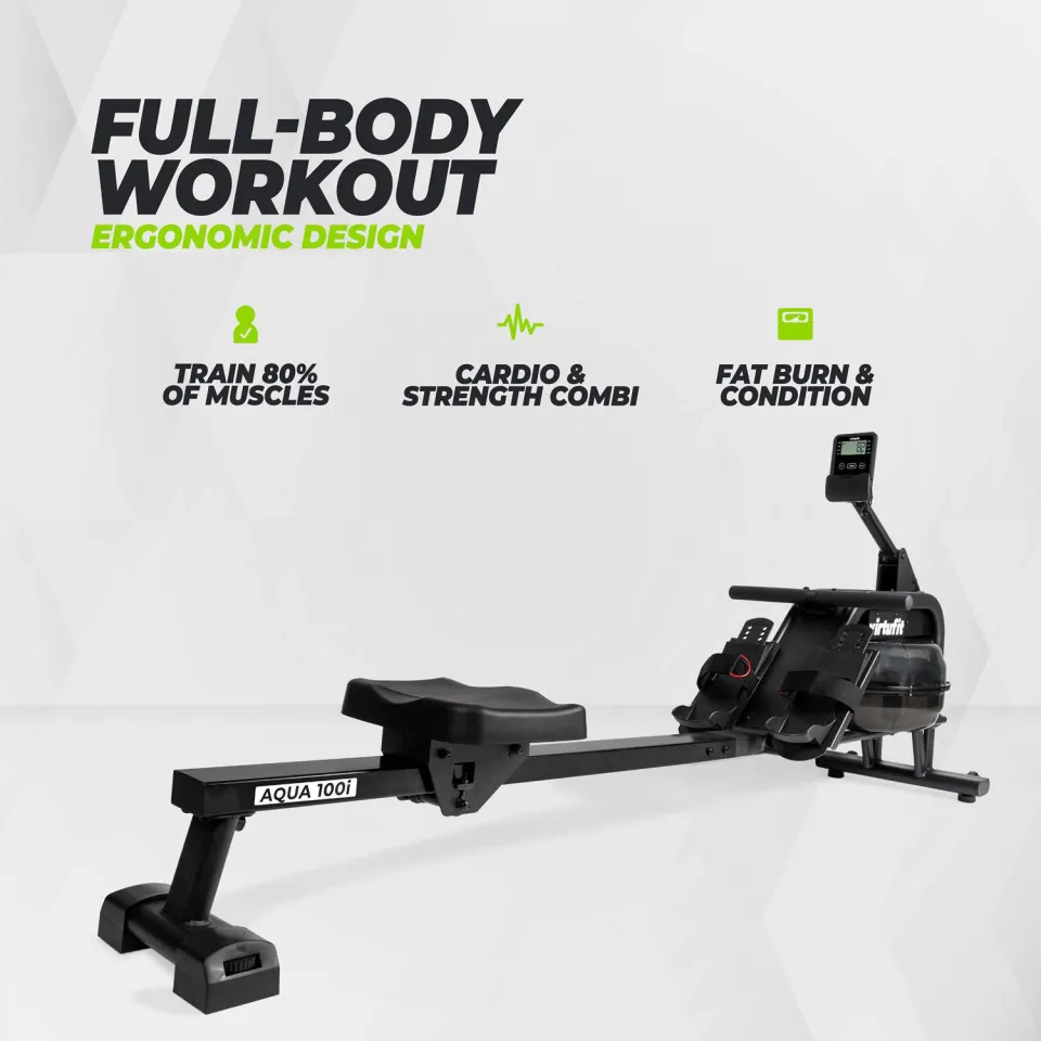 Virtufit Aqua 100i waterweerstand roeitrainer zwart, foto 7