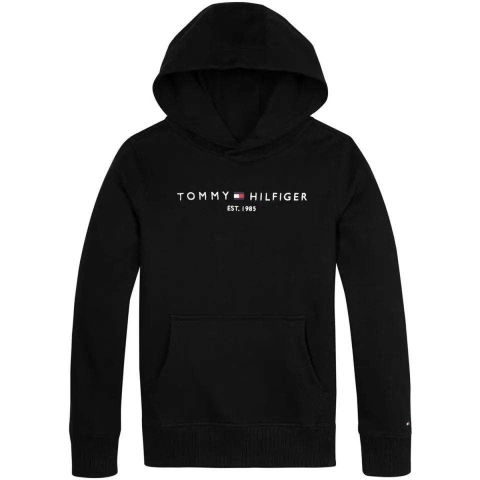 Tommy Hilfiger hoodie met katoen jet black, foto 3
