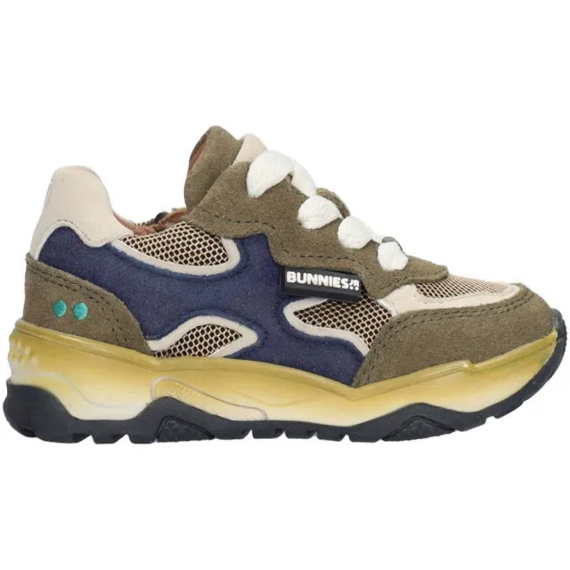 BunniesJR Chase Chunky sneakers kaki Kaki/donkerblauw