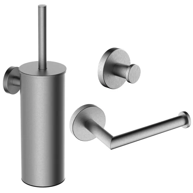 Wiesbaden Alonzo Toilet Accessoires Set Geborsteld RVS
